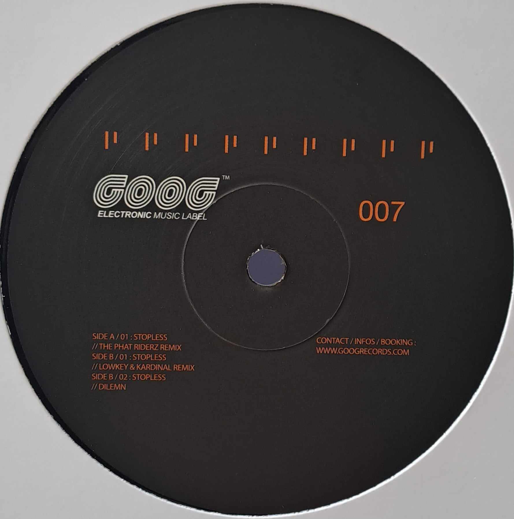GOOG Records ‎07 RP - vinyle electro